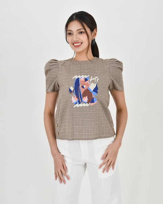 BAYO Tops ANNALYN Top XS / Brown