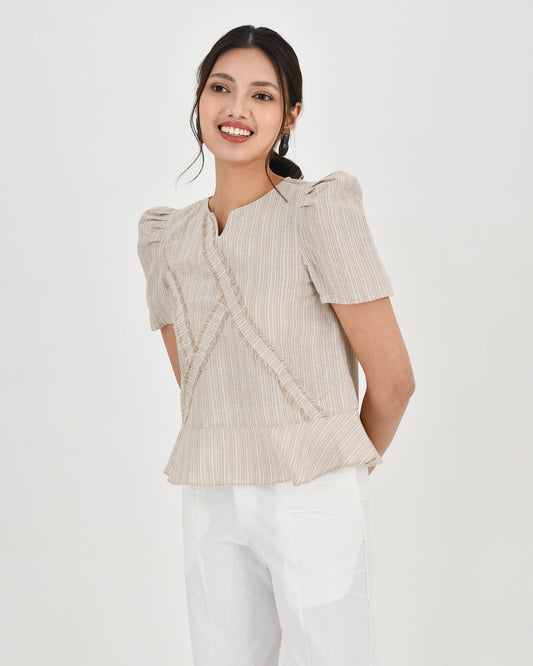 BAYO Tops ATASHA Top XS / Beige