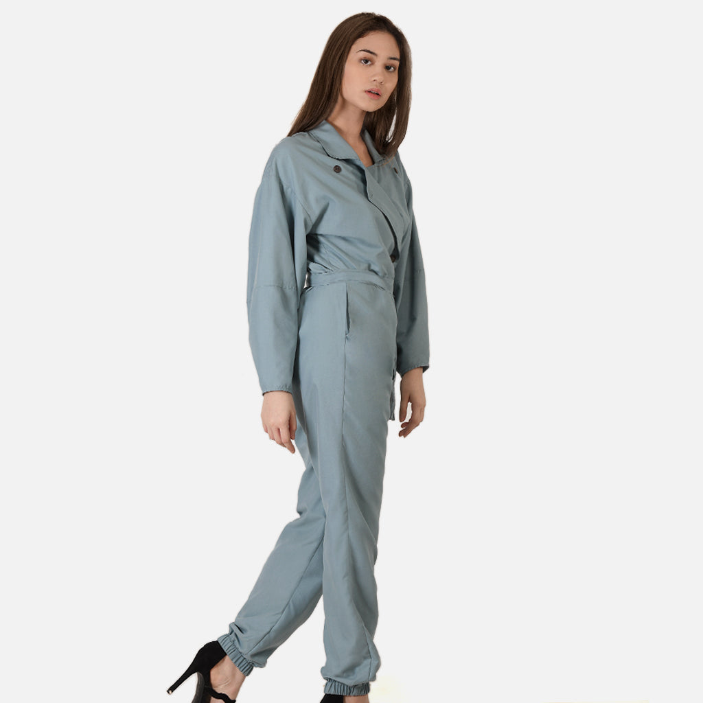 BAYO New Basics DAMIYAH Collared Jumpsuit BAYO New Basics DAMIYAH Collared Jumpsuit