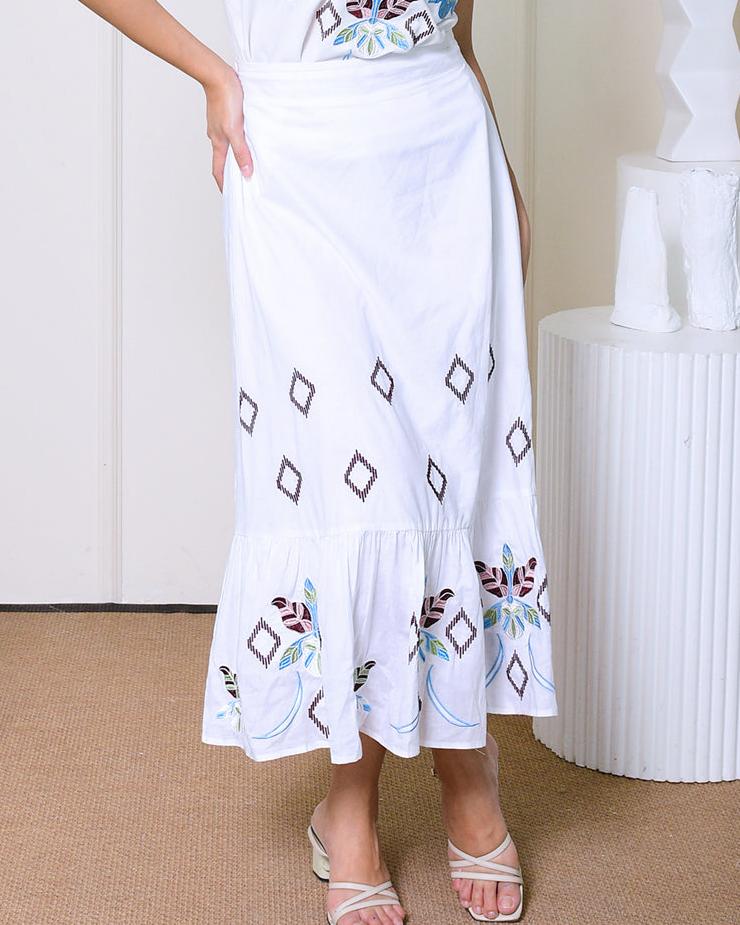 BAYO Bottoms COLETTE Skirt White / XS