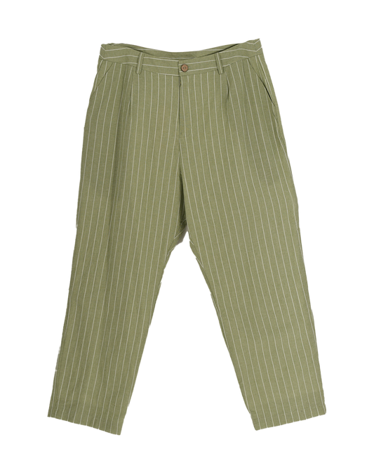 BAYO Bottoms FENNA Pants XS / Green Stripes