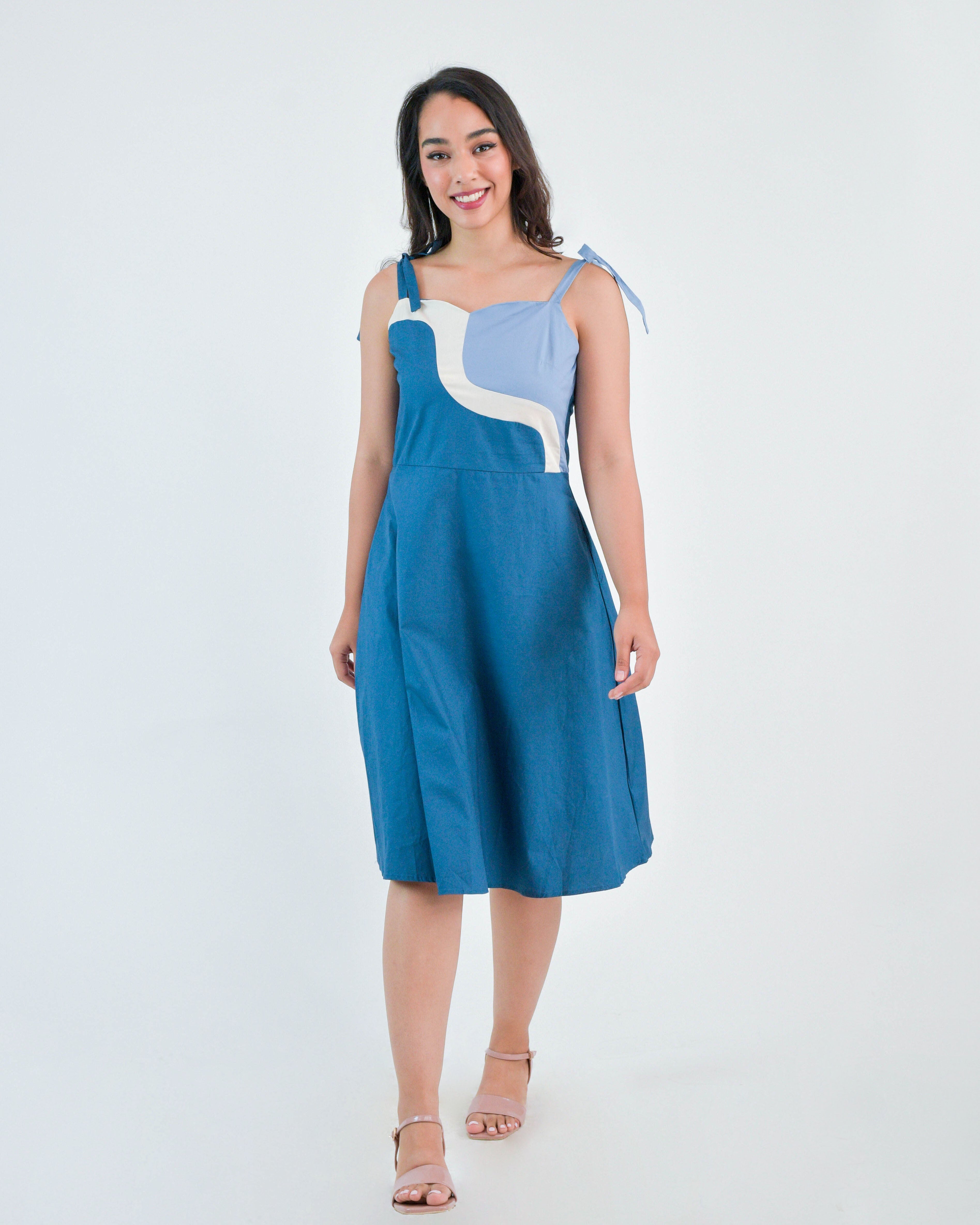 BAYO Dresses FILIPA Dress XS / Teal Blue