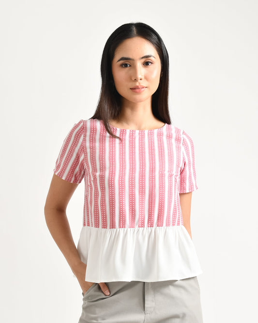 BAYO Tops VANYA Top XS / Red Stripes