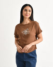 BAYO Tops WANITA Top XS / Chocolate Brown