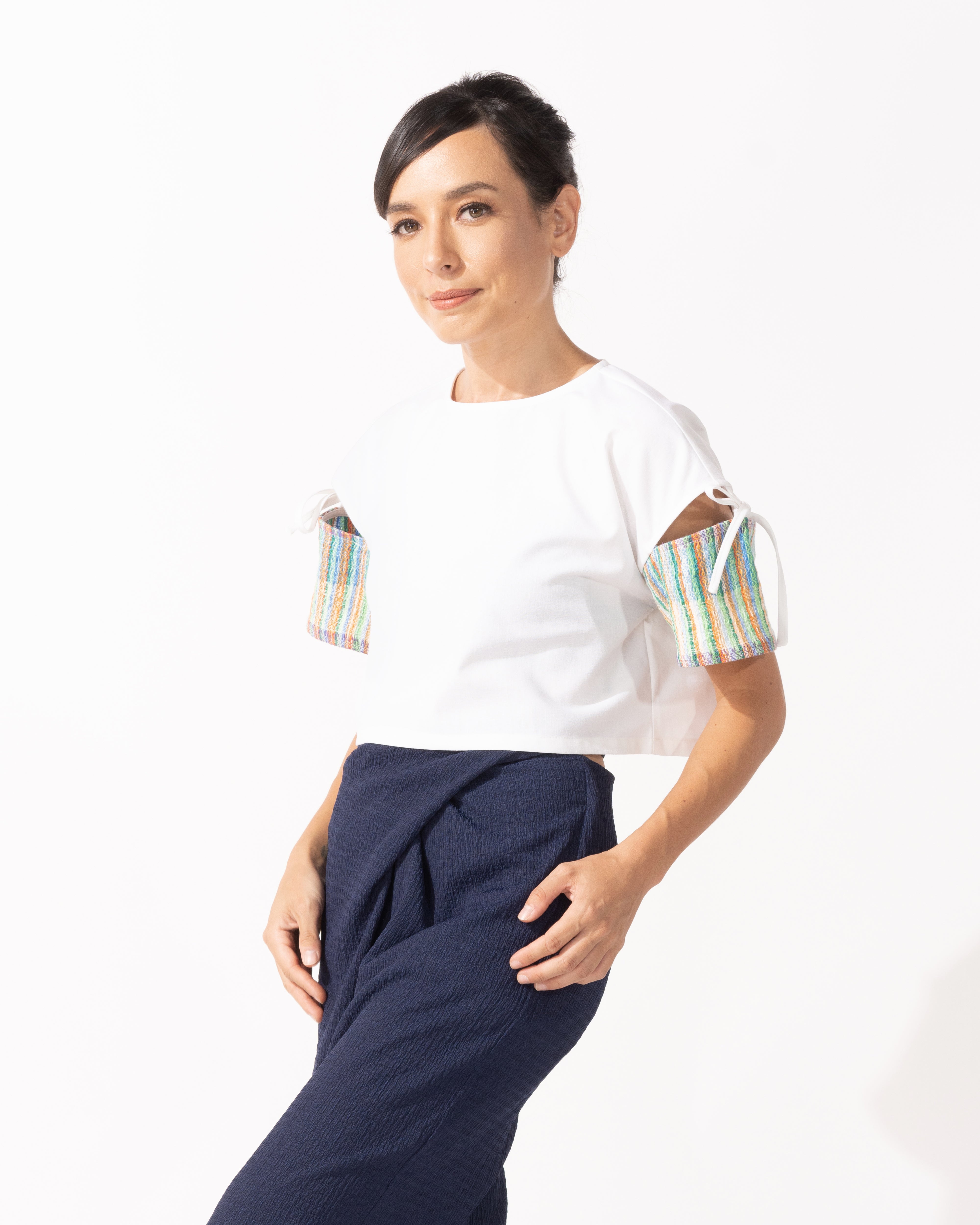 Bayo x Ella Tops ELLA Drawstring Sleeve Top
