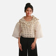 BAYO x HABI Tops (PRE-ORDER) 6-in-1 RAMIA Handwoven Filipiniana Top XS / Cream with Black